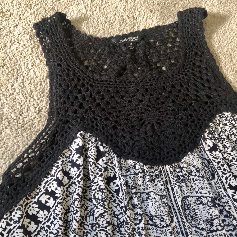 Lucky Brand Crochet Top Dress - Gem